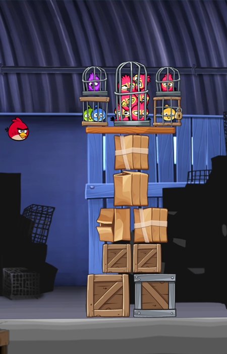 Angry Birds Gameplay Screenshot